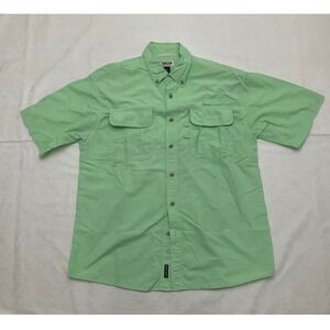 Magellan Sportswear‎ Men's Short Sleeve Button Up Shirt Light Green Size Large